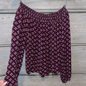 Cape Juby Long Sleeve Off The Shoulder Top